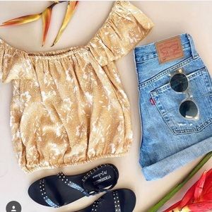 Amuse Society Mariposa Crop Top